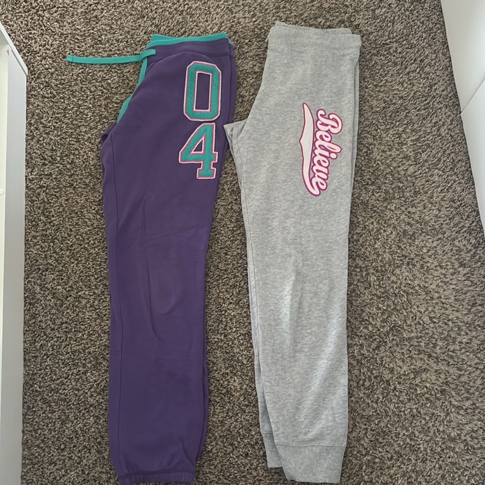 Purple Justice and Gray Girls Joggers / Sweat pants